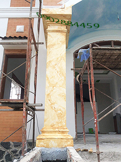Cột giả đá tại tỉnh Cà Mau