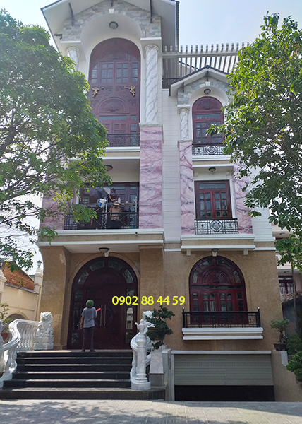 Sơn giả đá sông cầu