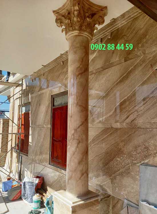 hình ảnh cột tròn giả đá