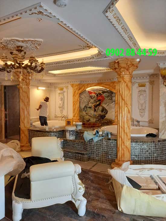 mẫu cột sơn giả đá đẹp nhất