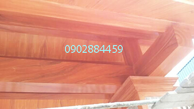 Sơn giả gỗ cổng biệt thự tại quận 2 Sơn giả gỗ cổng biệt thự tại quận 2