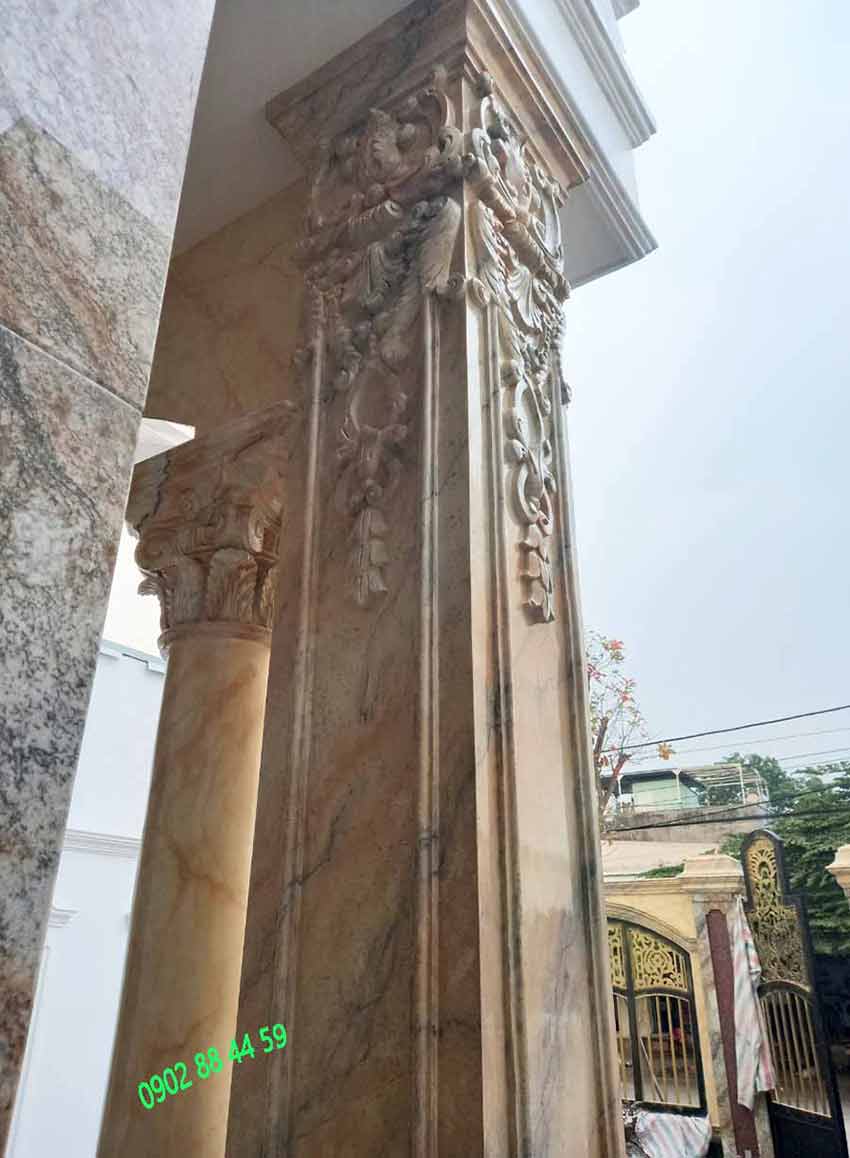 Sơn giả đá tại quận 9, cột giả cẩm thạch láng bóng đẹp Sơn giả đá tại quận 9, cột giả cẩm thạch láng bóng đẹp
