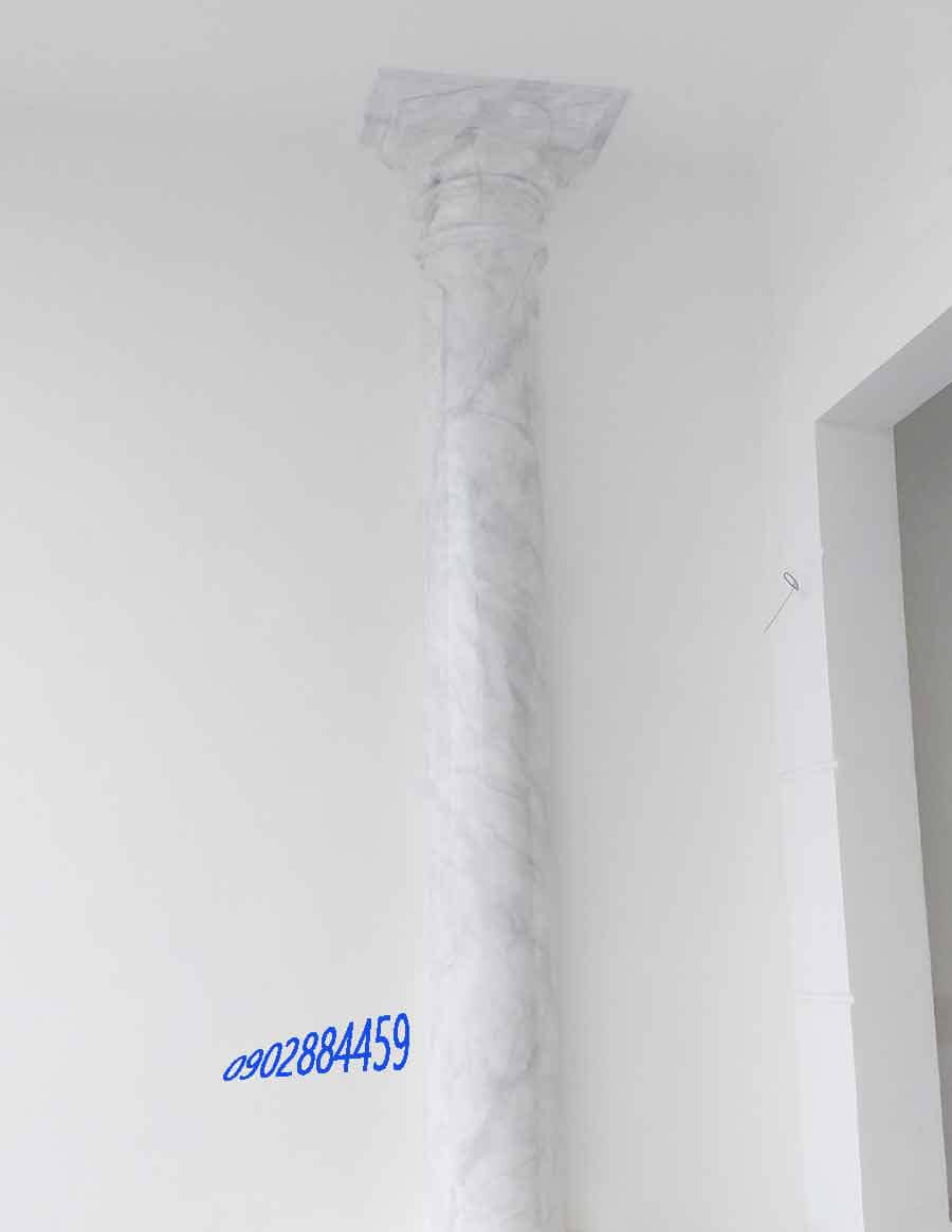 Sơn giả đá tại Thuận An Bình Dương, cột giả cẩm thạch đẹp như thật Sơn giả đá tại Thuận An Bình Dương, cột giả cẩm thạch đẹp như thật