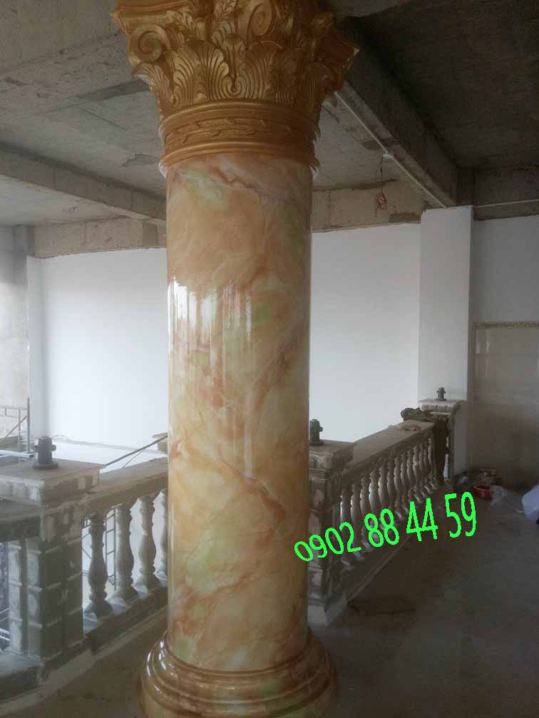 Sơn giả đá tại Quận 7, cột cẩm thạch đẹp láng bóng Sơn giả đá tại Quận 7, cột cẩm thạch đẹp láng bóng